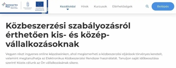 Ingyenes közbeszerzési képzések KKV-k számára