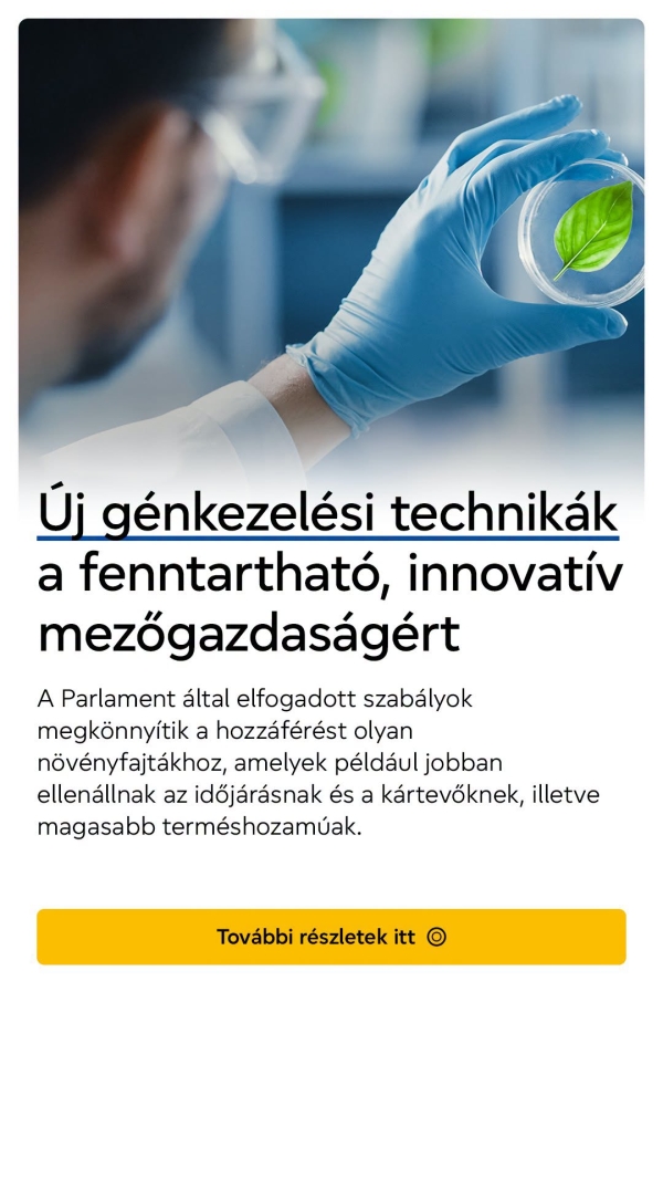 Új génkezelési technikák a fenntartható, innovatív mezőgazdaságért