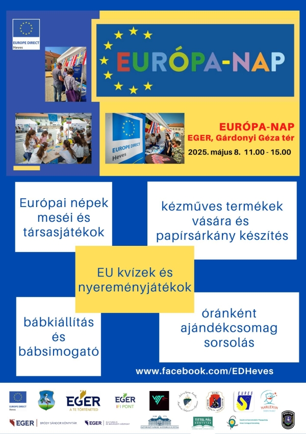 Ha május, akkor Európa-nap: színes programkavalkád Egerben!
