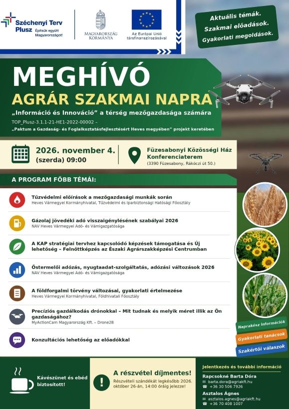 Agrár szakmai napon az aktuális agrárszakmai témák