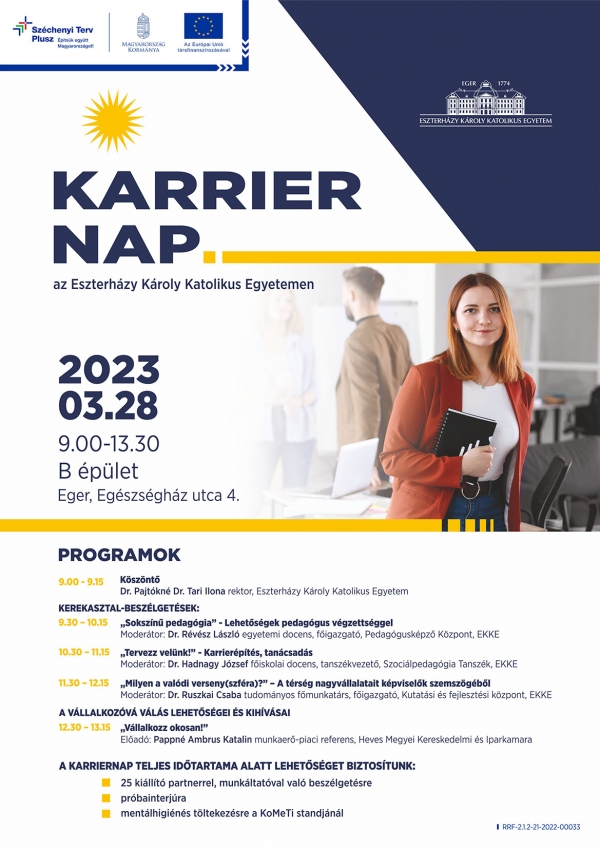 Karrier Nap az Eszterházy Károly Katolikus Egyetemen (2023.03.28.)