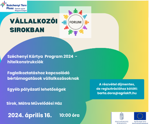 Vállalkozói Fórum Sirokban 2024.04.16-án